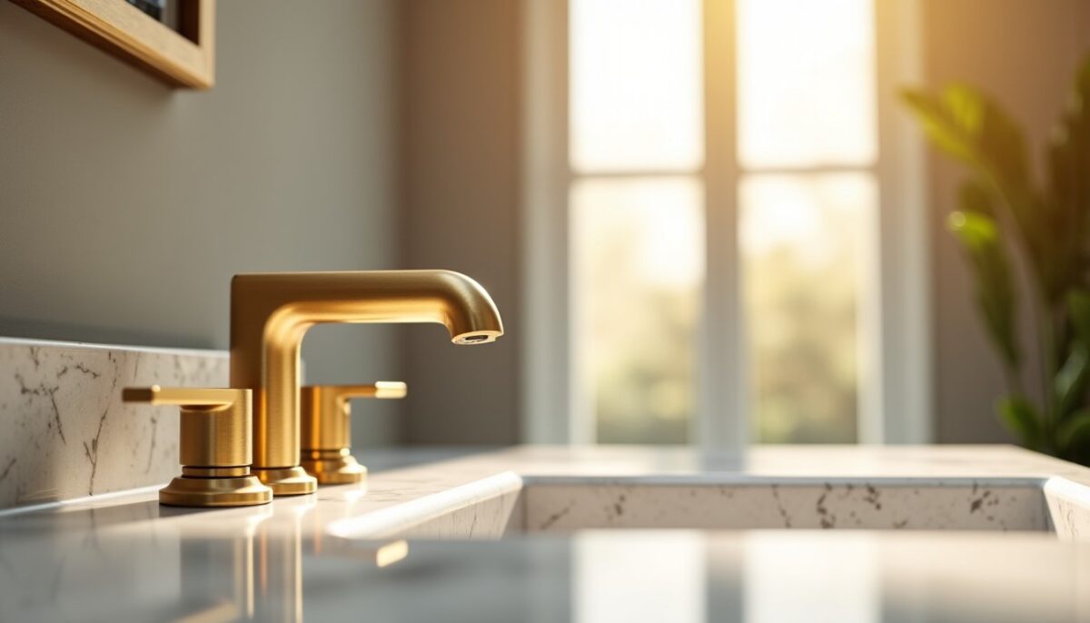 La robinetterie en laiton brossé : un grand retour tendance dans nos salles de bains