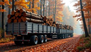 Tarifs en octobre 2024 pour un semi-remorque de bois de chauffage de 2 mètres
